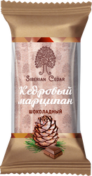Батончик СИБИРСКИЙ КЕДР Кедровый марципан шоколадный, 40г, вид