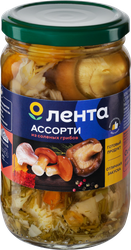 Ассорти из соленых грибов ЛЕНТА, 350мл, фотография