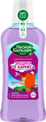 Ополаскиватель для полости рта детский ЛЕСНОЙ БАЛЬЗАМ Ягодный вкус, 7+, 400мл, фото