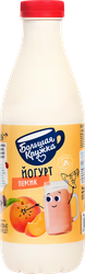 Йогурт питьевой БОЛЬШАЯ КРУЖКА Персик 2,5%, без змж, 800г, фотография
