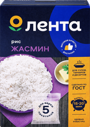 Рис длиннозерный ЛЕНТА Жасмин, 5х80г, картинка