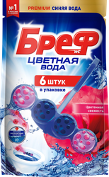 Блок для унитаза БРЕФ Цветная вода, 6х50г, фото