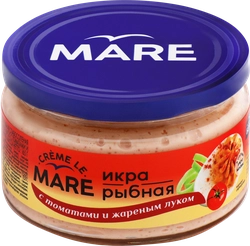 Икра рыбная слабосоленая БАЛТИЙСКИЙ БЕРЕГ Creme Le Mare, в соусе с томатами и жареным луком, 165г