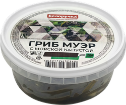 Грибы Древесные БЕЛОРУЧКА с морской капустой, 300г, вид