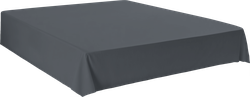 Простыня HOMECLUB 220x240см, серая, поплин, Арт. HCP/S2224/Д1, фотография