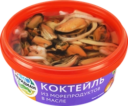 Коктейль из морепродуктов МЕРИДИАН в масле, 270г