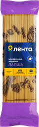 Макароны ЛЕНТА Лапша высший сорт, 450г, вид