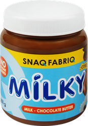 Паста шоколадно-молочная SNAQ FABRIQ с хрустящими шариками, 250г, вид