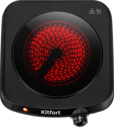 Плита инфракрасная KITFORT 1150Вт, вид