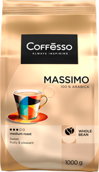 Кофе зерновой COFFESSO Massimo жареный, 1кг, изображение
