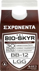 Напиток кисломолочный EXPONENTA Bio-Skyr Страчателла, пломбир, 500г, детальное фото