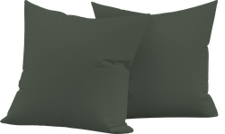 Набор наволочек HOMECLUB 70x70(+/-2)см, зеленый, Арт. HCPC-S-77-EN, 2шт, картинка