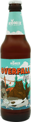 Пиво светлое KONIX BREWERY Ipa Overfall нефильтрованное пастеризованное 6,5%, 0.45л, фото