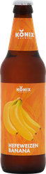 Напиток пивной KONIX BREWERY Hefeweizen Banana нефильтрованный пастеризованный 4,5%, 0.45л, фотография
