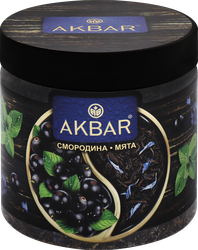 Чай черный AKBAR Смородина и мята, листовой, 100г, фотография