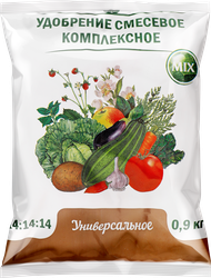 Удобрение для цветов НОВ-АГРО минеральное N:P:K 14:14:14, Арт. НА56, 900г, изображение