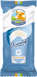Мороженое КОРОВКА ИЗ КОРЕНОВКИ Пломбир ванильный 15%, без змж, картонный стаканчик, 80г