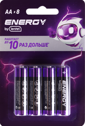 Элемент питания ENERGY BY LENTEL AA LR6-8B, 8шт, фотография