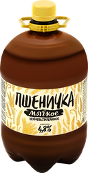 Пиво светлое ПШЕНИЧКА Мягкое пшеничное нефильтрованное пастеризованное 4,8%, 1.3л, фотография