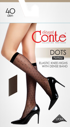 Гольфы женские CONTE ELEGANT Fantasy Dots, 40 den nero, Арт. 21C-147СП, фотография