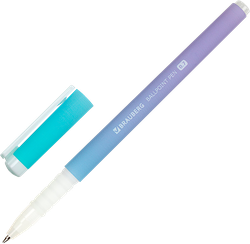 Ручка шариковая BRAUBERG Grade pastel soft touch grip, синий, 0,7мм, в ассортименте, Арт. 143711, изображение
