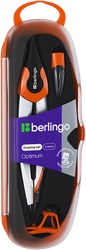 Готовальня BERLINGO Optimum, 3 предмета, циркуль 13,5см, пластиковый футляр, вид