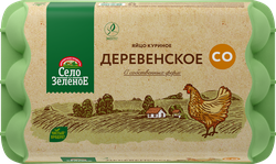 Яйцо куриное СЕЛО ЗЕЛЁНОЕ Деревенское СО, 15шт, картинка