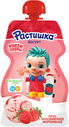 Йогурт питьевой РАСТИШКА Земляничное мороженое 2,6%, без змж, 70г, вид