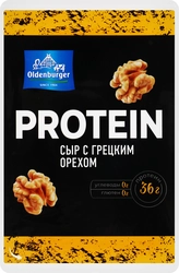 Сыр протеиновый OLDENBURGER с грецким орехом 30%, ломтики, без змж, 125г