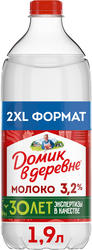Молоко пастеризованное ДОМИК В ДЕРЕВНЕ 3,2%, 1,9л, детальное фото