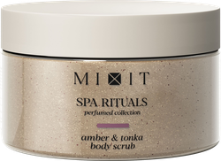 Скраб для тела MIXIT Spa Rituals сахарно-солевой с ароматом амбры и бобов тонка, 300г, картинка