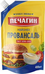 Майонез ПЕЧАГИН Провансаль 67%, 400мл, фотография