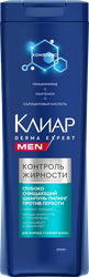 Шампунь-пилинг мужской КЛИАР Derma expert против перхоти, контроль жирности, 380мл, вид