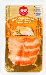 Масляная рыба холодного копчения 365 ДНЕЙ филе-ломтики, 120г, детальное фото