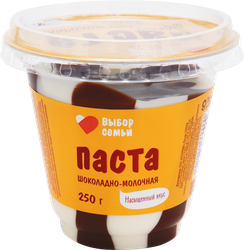 Паста ВЫБОР СЕМЬИ с молоком и какао, 250г, фотография