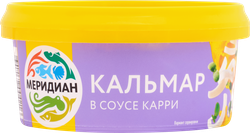 Кальмар МЕРИДИАН в соусе карри, соломка, 180г, картинка