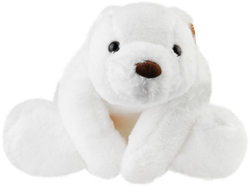 Игрушка мягкая BIGGA Медвежонок белый, 80см, Арт. CW24A-022-80cm, крупный план