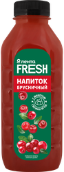 Напиток брусничный ЛЕНТА FRESH, 500мл, детальное фото