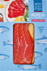 Форель слабосоленая WISH FISH филе-ломтики, 100г, детальное фото