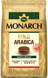 Кофе зерновой MONARCH Gold Золото Арабики натуральный жареный, 800г, картинка