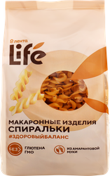 Макароны безглютеновые ЛЕНТА LIFE Спиральки, из кукурузной муки с добавлением амарантовой, 250г, фотография