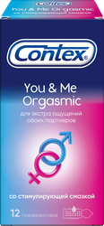 Презервативы CONTEX You&me Orgasmic из натурального латекса, 12шт, детальное фото