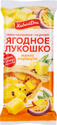 Кекс ХЛЕБНЫЙ ДОМ Ягодное лукошко, манго-маракуйя, 2х70г, крупный план