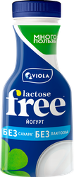 Йогурт питьевой VIOLA Free безлактозный 1,3%, без змж, 270г, изображение