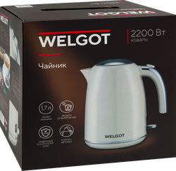 Чайник WELGOT Nude, 1.7л, 2200Вт, Strix, Арт. K584PN купить в ...