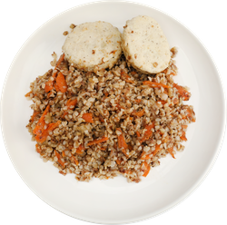 Биточки паровые с гречкой и овощами ВКУСНО ЖИТЬ, 250г, фото