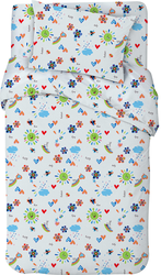 Пододеяльник для детской кроватки LITTLE TIMES 112х145см, бязь, фото