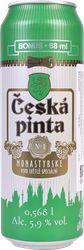 Пиво светлое CESKA PINTA №1 MONASTYRSKE фильтрованное пастеризованное 5,9%, 0.568л, изображение