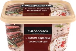 Сыр плавленый СЫРОБОГАТОВ с мясом барбекю 45%, без змж, 400г, детальное фото