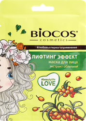 Маска тканевая BIOCOS Лифтинг-эффект, 32,5г, вид